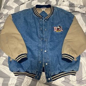 Disneyland 55th anniversary denim quilted jacket **RARE**